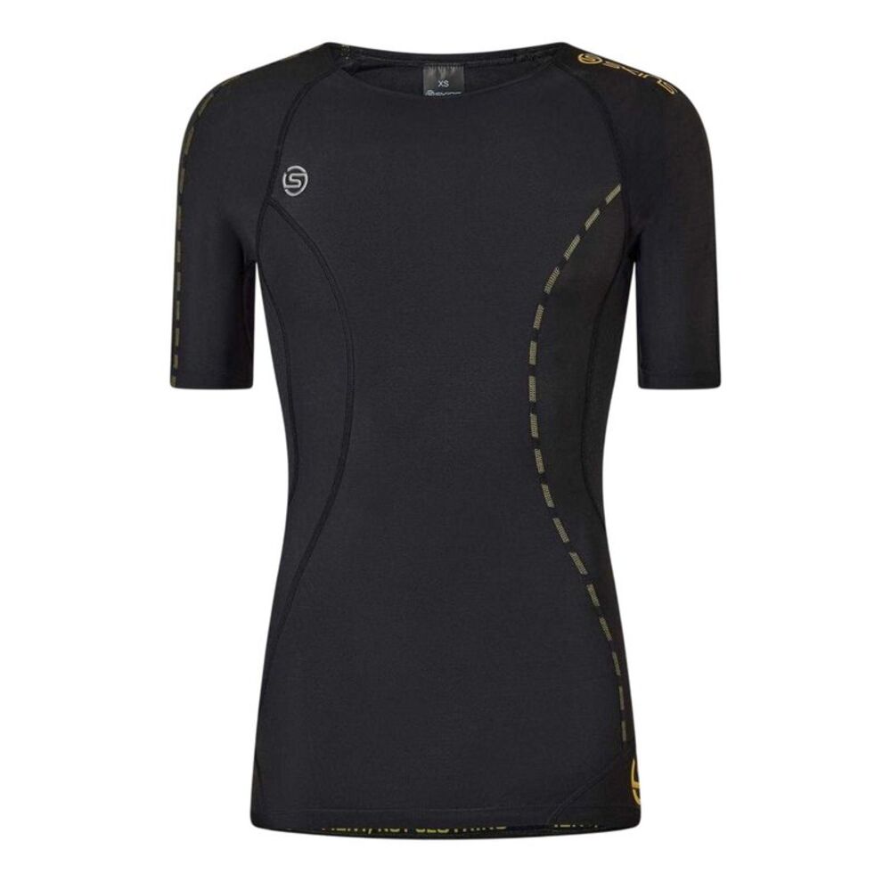 Skins Mens Short-Sleeved Compression Shirt / Black